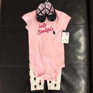 Hello Beautiful baby girl set